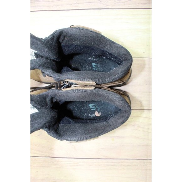 EMS Eastern Mountain Sports Brown Leather Waterproof Hiking Boots Size 8 - Picture 8 of 9